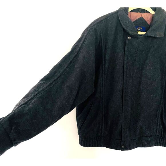 Vintage DP Explorer Wool Blend Gray Blazer Long Sleeve Metal Button Jacket XL - Picture 4 of 8